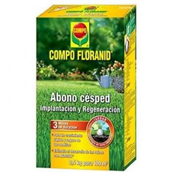 Compo 1446612011 - Abono cesped floranid implantación y regeneración, Pack de 4 x 2.5 kg