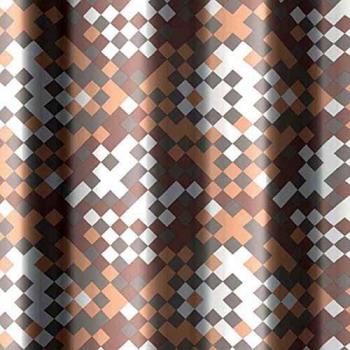 Cortina de Ducha Beige de Tela 2 Lados 120 x 200 cm Mod. Framm
