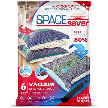 6 bolsas de almacenamiento al vacío de alta calidad SpaceSaver, paquete variado