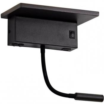 Aplique LED Rob2 8W con puerto USB y cargador inalámbrico - 3000K 532lm