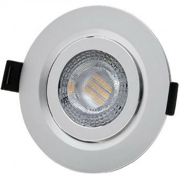Aro empotrable LED 9W 806lm 4000K redondo cromo