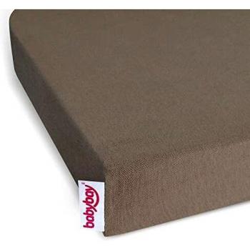 Sábana bajera de Jersey Deluxe para cuna modelo Original, color turrón