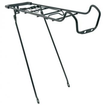 Portabultos trasero ajustable de acero negro para bicicleta V BIKE, compatible con bicis de 24 a 26 pulgadas - Marca 239