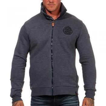 Timezone Basic 28-10075 - Sudadera con Cuello Alto para Hombre Total Eclipse Melange. XXXL