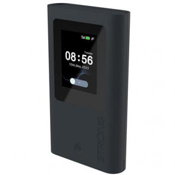 Enrutador portátil 5G Strong Mifax 1800 Wi-Fi 6 Doble Banda Pantalla Táctil 4500mAh Negro