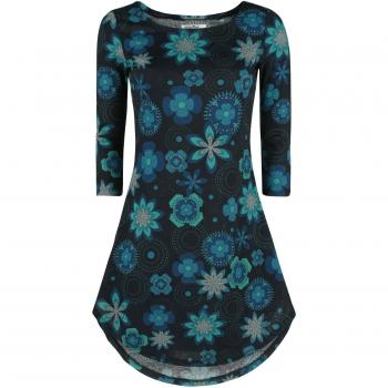 Innocent Vestido de invierno Flower Rounds Vestido Negro XXL
