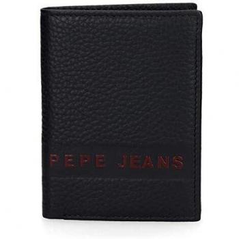 Pepe Jeans Raise Cartera vertical con monedero Azul 8,5x11,5x1 cms Piel