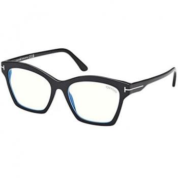 Tom Ford FT5965-B Stylish Prescription Glasses - Black Unisex, 53mm Size