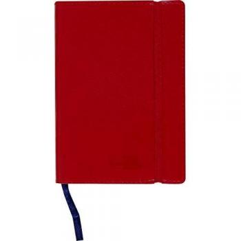 Liderpapel LG09 Libreta Símil Piel A7 120 Hojas 70 g/m² Índice Rojo