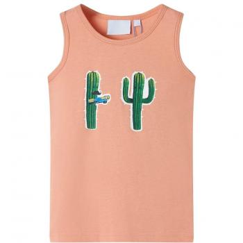 Camiseta de tirantes infantil naranja claro 116