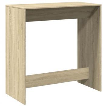 Mesa alta de bar madera ingeniería roble Sonoma 102x50x103,5 cm Marrón