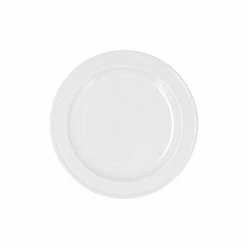 Plato de Postre Bidasoa Glacial Ala Estrch Blanco Cerámica 20 cm (Pack de 6 Unidades)