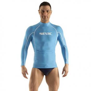 Camiseta de Manga Larga Raa Evo con Protección UV para Hombre - SEAC RAA Long EVO Rash Guard (para Snorkeling y natación)