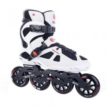 Tempish Patines En Línea Ezza Uni 90 - Patines en línea, rueda de 90 mm, chasis de aluminio, botín acolchado y transpirable, cierre con hebilla y cordones, diseño unisex