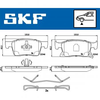 Pastillas de freno SKF VKBP 80409 A
