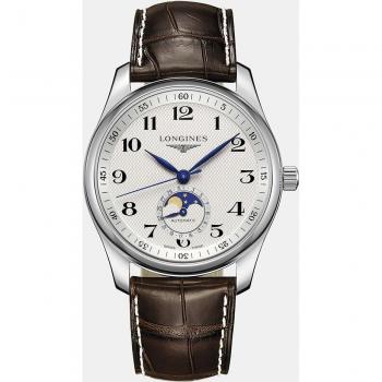 Longines Master Collection Automatic Men's Watch with Brown Leather Strap 40mm