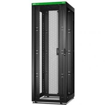 Armario Rack APC Easy 48U Negro con Techo, Ruedas, Patas y 4 Soportes, Sin Paneles Laterales ni Base