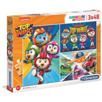 Puzzle infantil Top Wing 3x48 piezas Clementoni