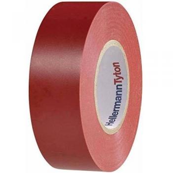 Cinta Aislante Flexible HellermannTyton HTAPE-FLEX15 25m x 25mm Color Rojo 710-00134