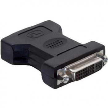 Adaptador DVI 24+5 hembra a VGA 15 pin macho - Dual Link, negro