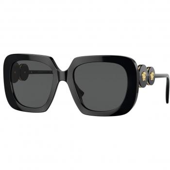 Versace VE4434F Asian Fit GB1/87 Gafas de Sol para Mujer Negras 54 Lentes