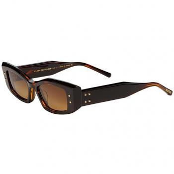 Valentino Garavani Stylish V-Quattro Sunglasses, Brown unisex, Size: 52 MM