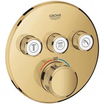 Termostato Empotrado Grohtherm SmartControl con 3 Funciones y Acabado Cool Sunrise