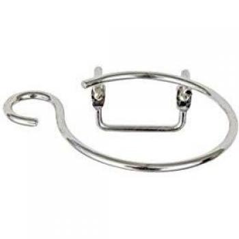 Wenko Haartrocknerhalter Milano, mit Kabelhalter, Stahl, 12 x 4,5 x 11 cm, chrom