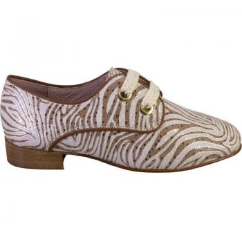 Zapatos con cordones de mujer NIVAL NELY de cuero PIEL 524
