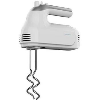 Cecotec Batidora de Varillas PowerTwist 500. 500 W de Potencia, 5 Niveles de Velocidad, Función Turbo, Diseño Ergonómico, Accesorios: Varillas batidoras, Garfios amasadores y Varilla de Globo
