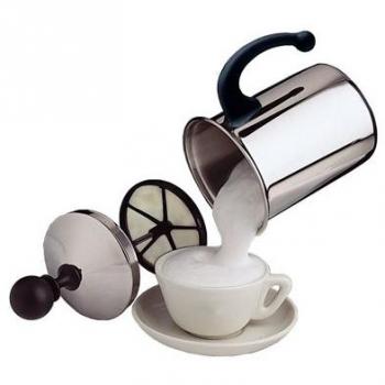 Espumador de Leche Combat Frabosk, Acero Inoxidable Cromado para 1 Taza