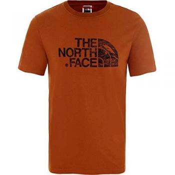 The North Face Woodcut Dome - Camiseta para hombre, color Café Caramelo, tamaño xx-large