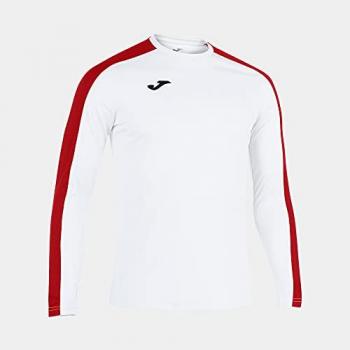 Camiseta de fútbol Joma Academy III manga larga hombre/niño blanco rojo