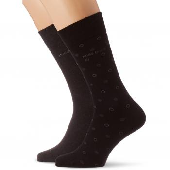 BOSS Hugo Boss 2p Rs Dot Cc 10200456 01, Calcetines para Hombre, Negro