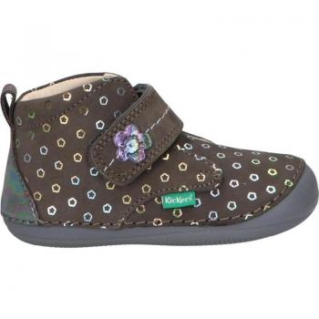 Botines KICKERS 915398-10 SABIO 123 para Niña y Niño, color gris foncé flow