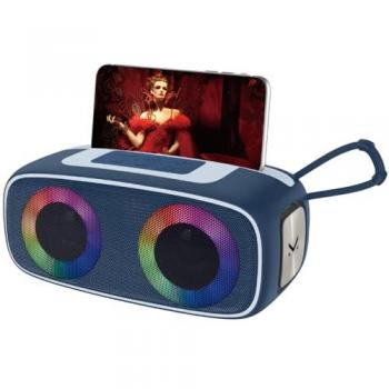Altavoz Bluetooth Portátil Majestic Fire 13 - 20W, 5 Efectos de Luz LED, Conexiones USB/microSD/AUX, Batería Recargable, Función TWS, Soporte para Smartphone