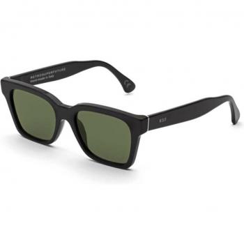 Retrosuperfuture America Black Matte Sunglasses Unisex Square 52 MM