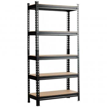 Metal 5-Tier 60'' Storage Shelves - Gray
