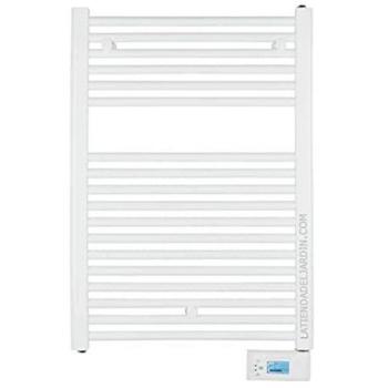 Toallero eléctrico Orbegozo digital con fluido térmico, calienta el cuarto de baño y seca toallas, potencia 500W, pantalla LCD