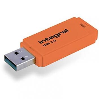 Memoria USB Integral Neon 128 GB USB 3.0 Naranja