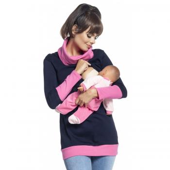 Zeta Ville - Sudadera de lactancia 2 en 1 detalles contraste - para mujer - 348c