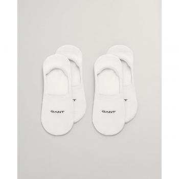 Pack de dos pares de calcetines invisibles blancos para hombre