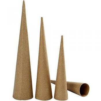 Conos Altos para Ejercicios de Kegel, Altura: 20-25-30 cm, Diámetro: 4-5-6 cm, Set de 3 Piezas