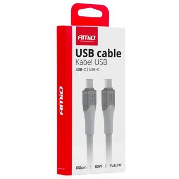 Cable USB-C 60W 100cm AMiO 04291 - Carga y transmisión de datos