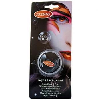 Goodmark Maquillaje al Agua, Negro, Color, 14 g