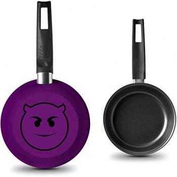 Emoticonworld Sartén, Aluminio, Morado, 16 cm