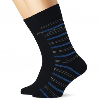 BOSS Hugo Boss 2p Rs Stripe Cc 10200443 01, Calcetines para Hombre, Azul
