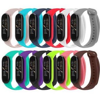 STN Compatible con La Correa Inteligente Xiaomi Mi Band 5, Correas De Repuesto De Silicona para La Correa De Pantalla A Color NFC De Pulsera Inteligente Xiaomi Mi Band 5