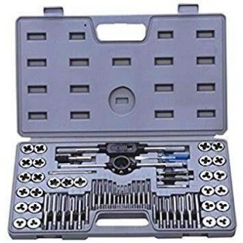 JBM 50793 - Pack de 60 Piezas de machos y terrajas en Estuche métrico