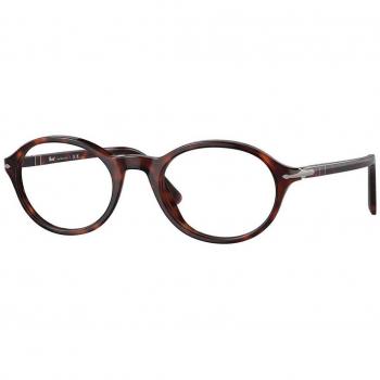 Persol PO3351V 24 Men's Eyeglasses Tortoiseshell Size 52 - Frame Only with Blue Light Block Available